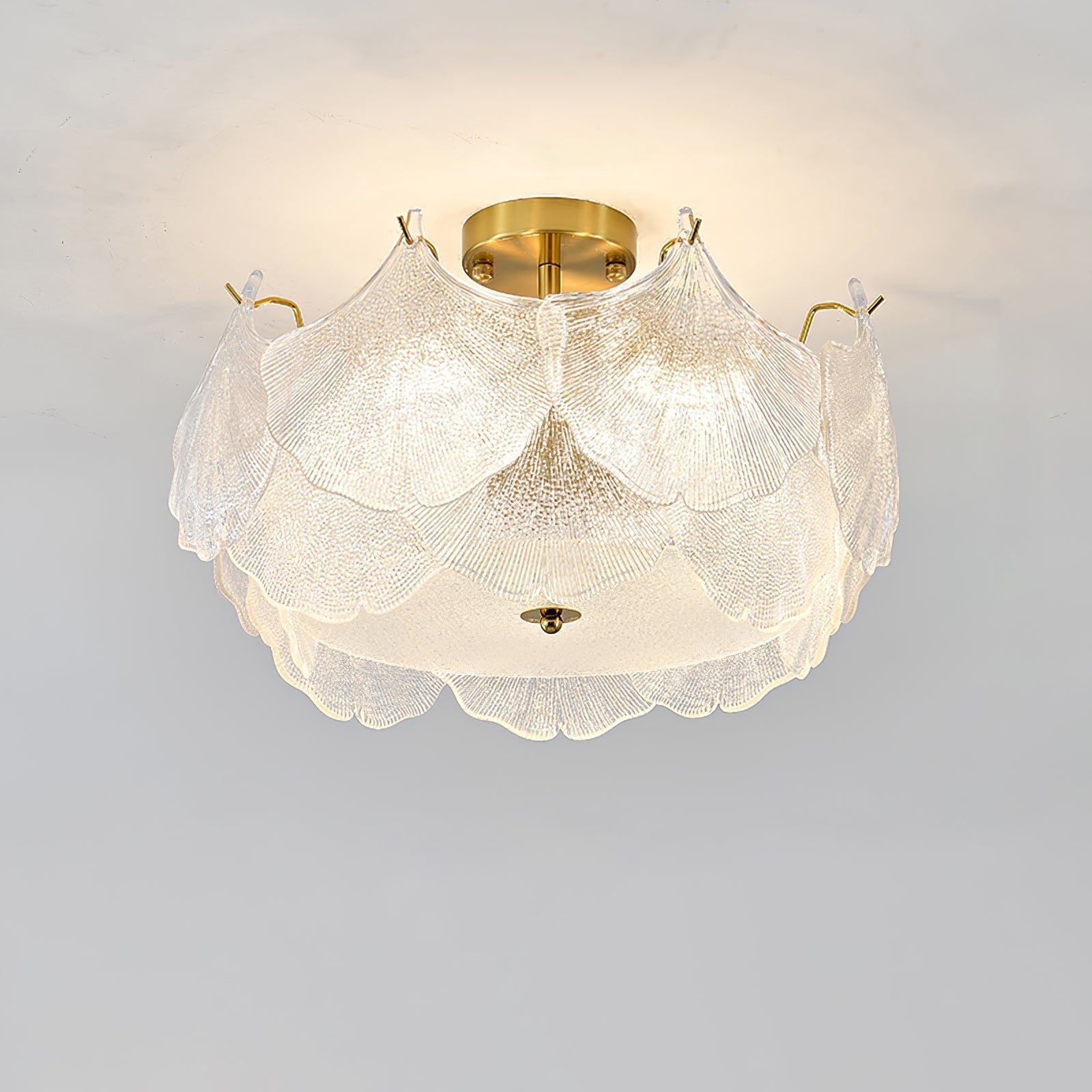 Quineth Maple Leaf Cluster Glass Ceiling Light-Neutral Decor