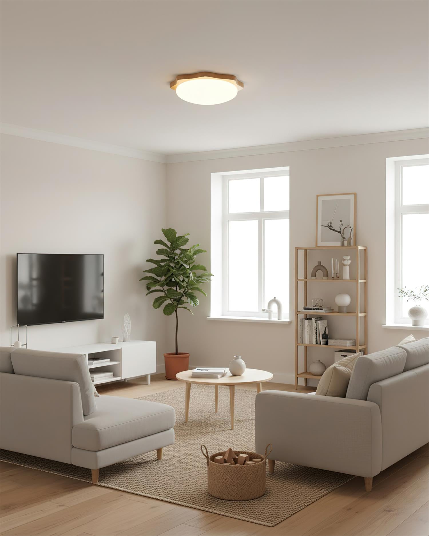Ainsley Wood Ceiling Lamp