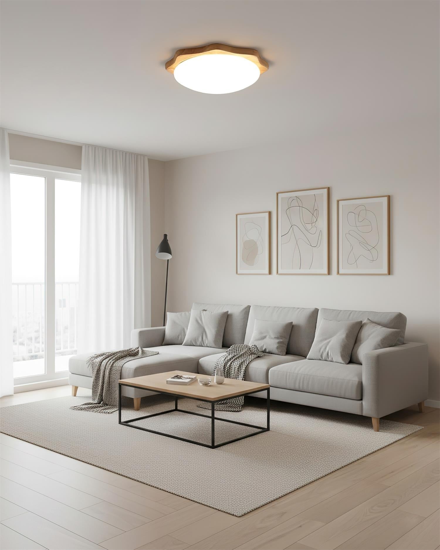Ainsley Wood Ceiling Lamp