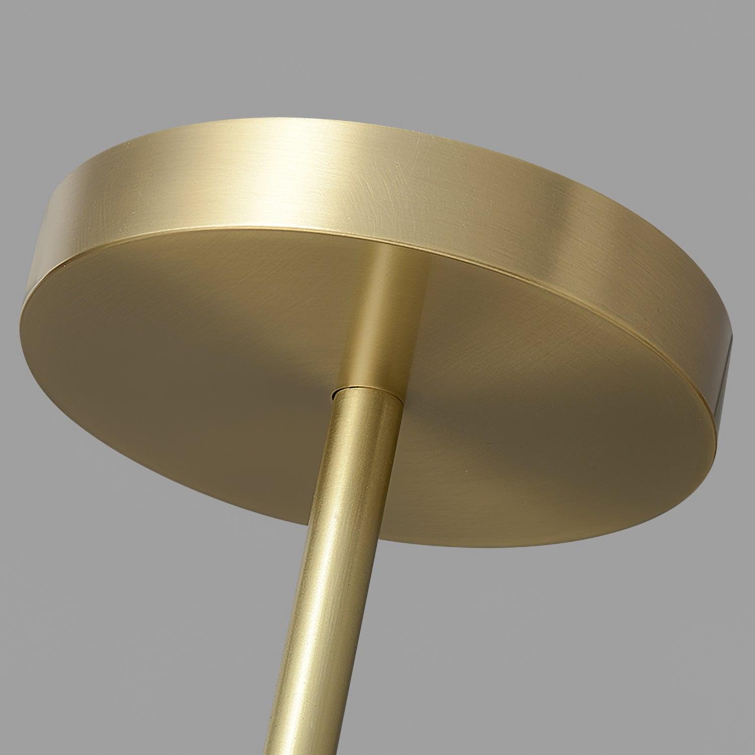Covynel Mid-Century Brass Chandelier-Neutral Decor
