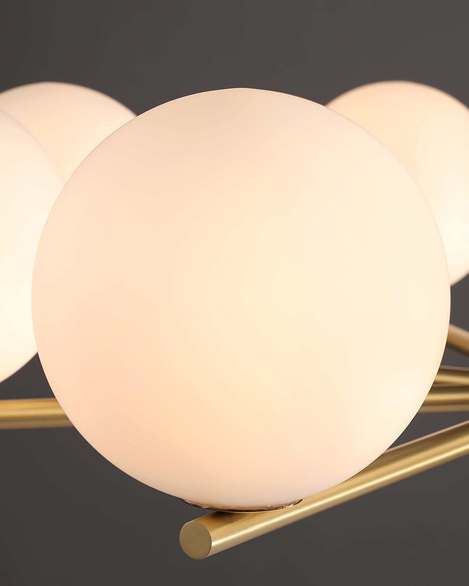 Covynel Mid-Century Brass Chandelier-Neutral Decor