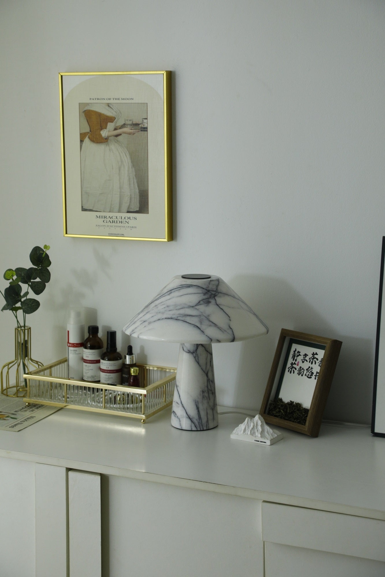 Dashiell Marble Modern Table Lamp-Neutral Decor