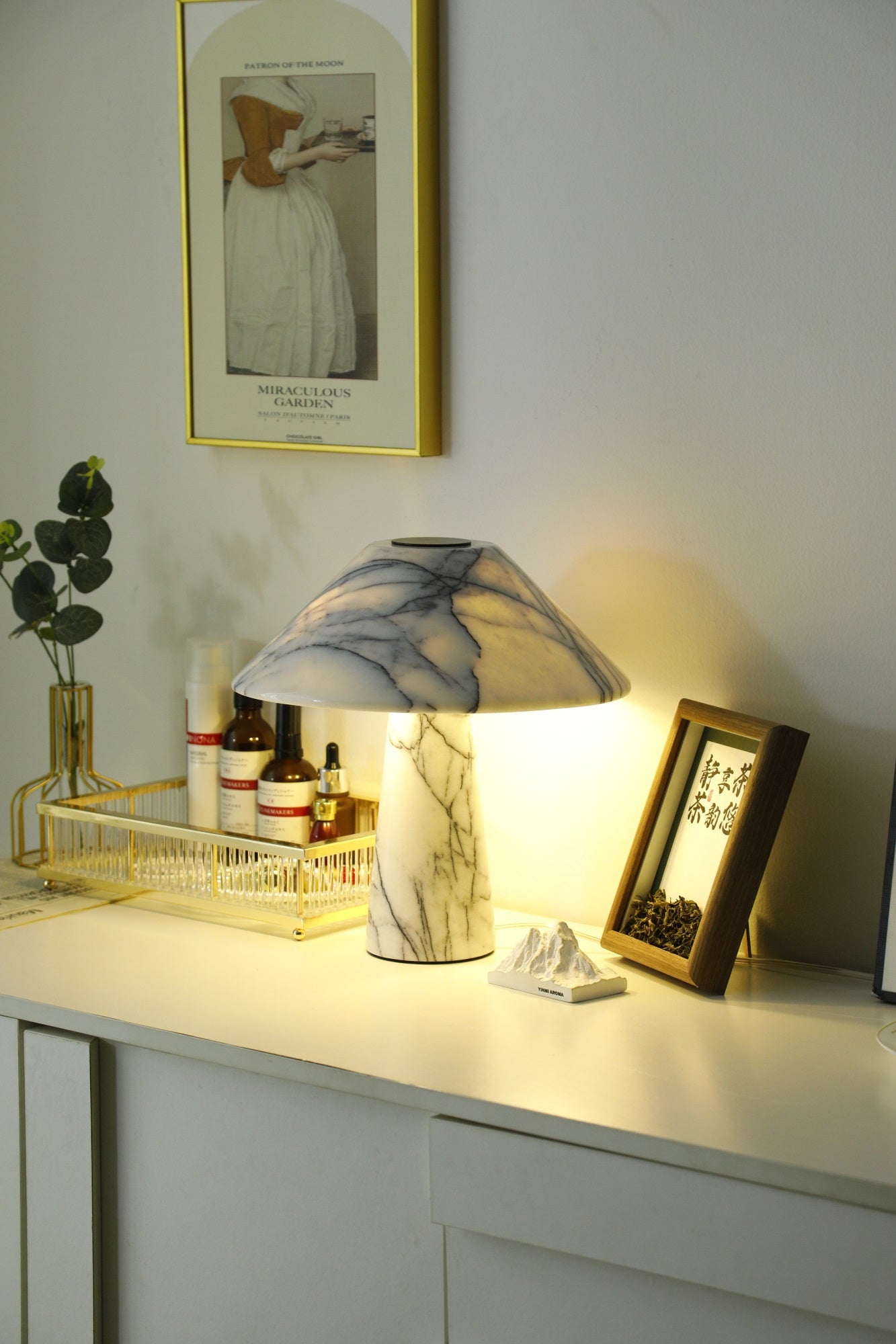 Dashiell Marble Modern Table Lamp-Neutral Decor