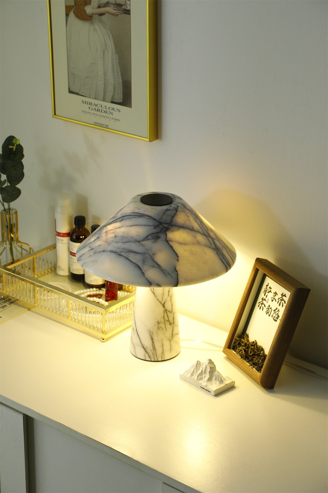 Dashiell Marble Modern Table Lamp-Neutral Decor