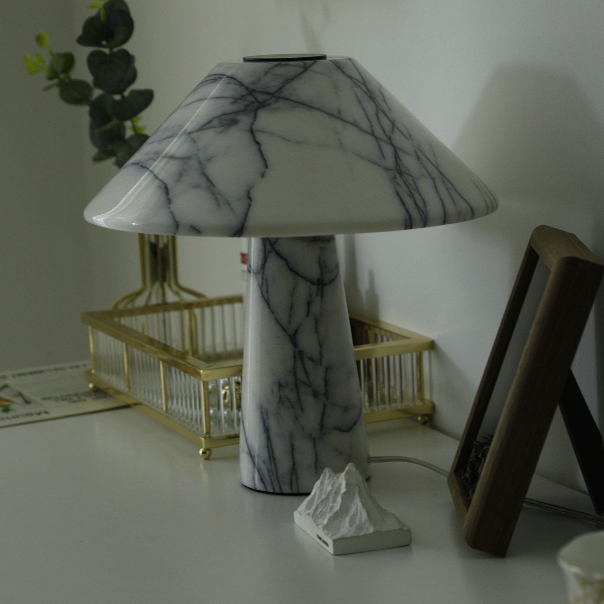 Dashiell Marble Modern Table Lamp-Neutral Decor