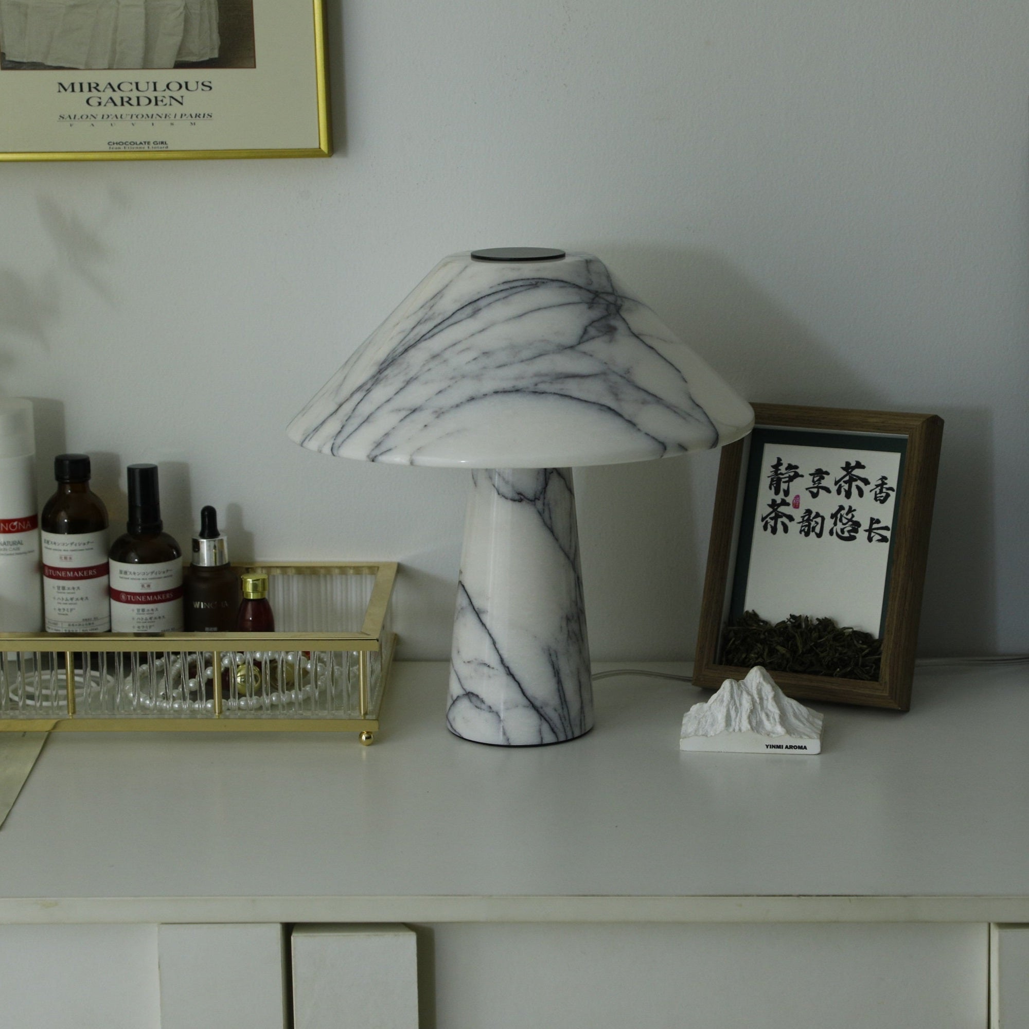 Dashiell Marble Modern Table Lamp-Neutral Decor