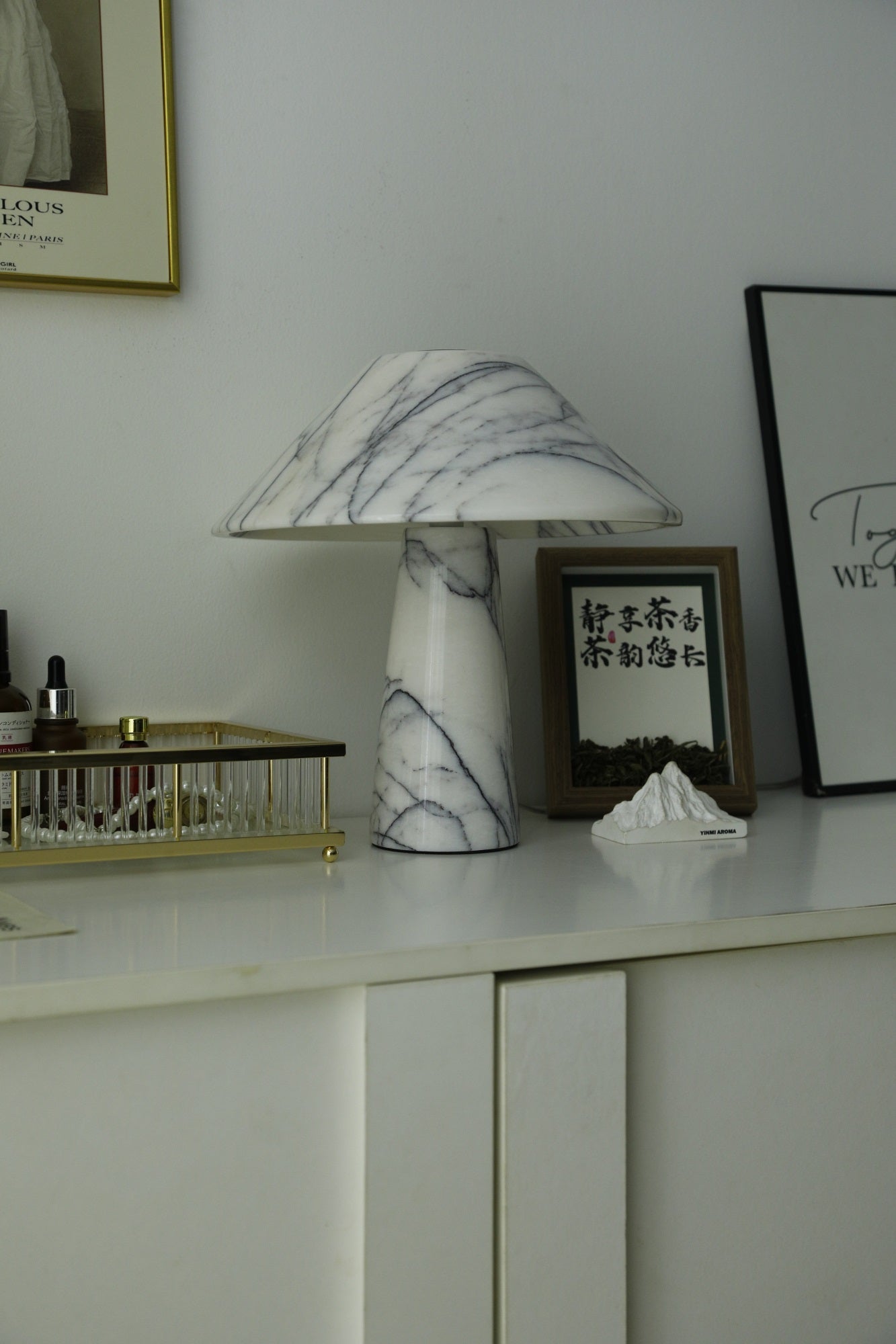 Dashiell Marble Modern Table Lamp-Neutral Decor