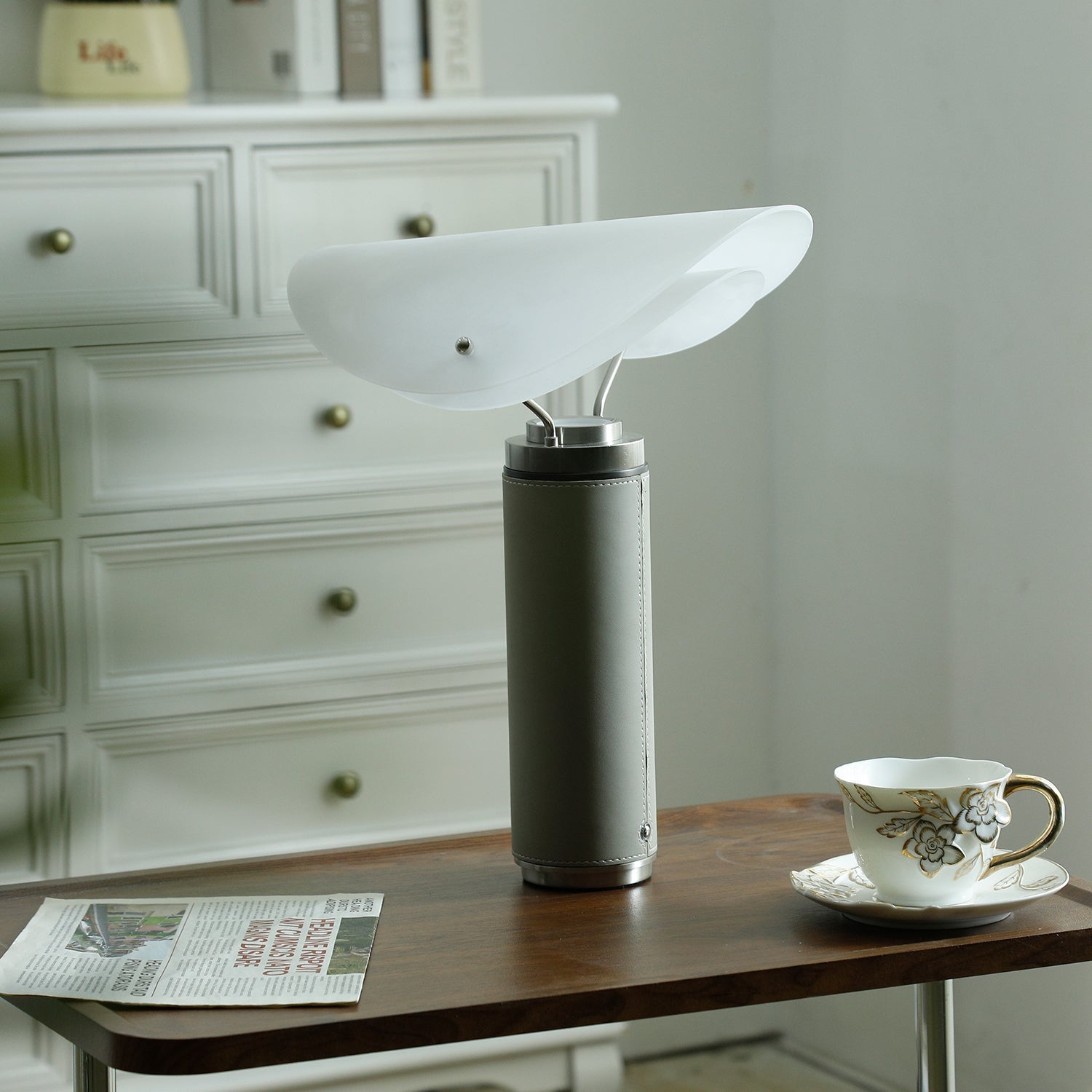 Inorielis Sculptural Travertine Table Lamp-Neutral Decor