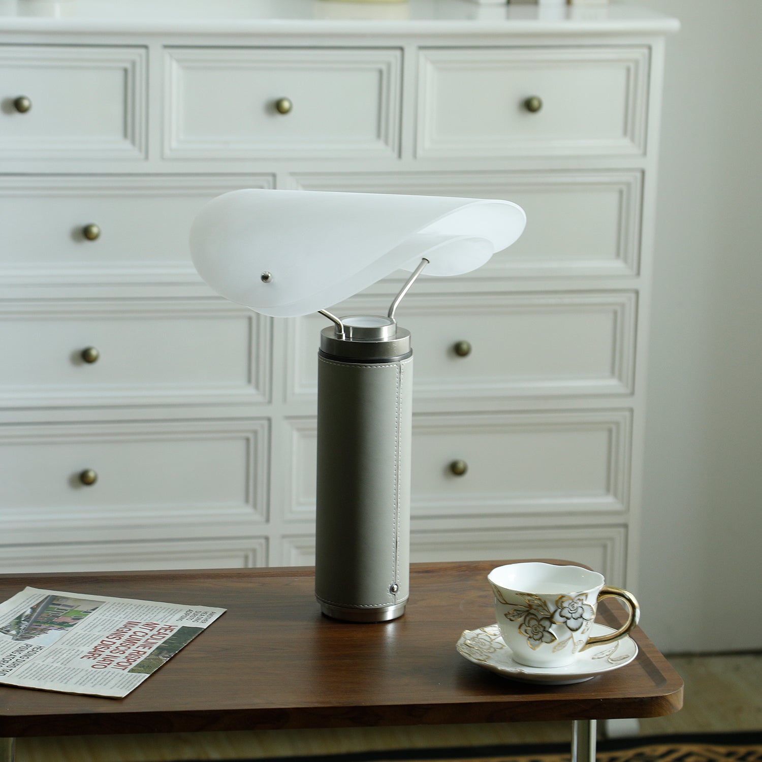 Inorielis Sculptural Travertine Table Lamp-Neutral Decor