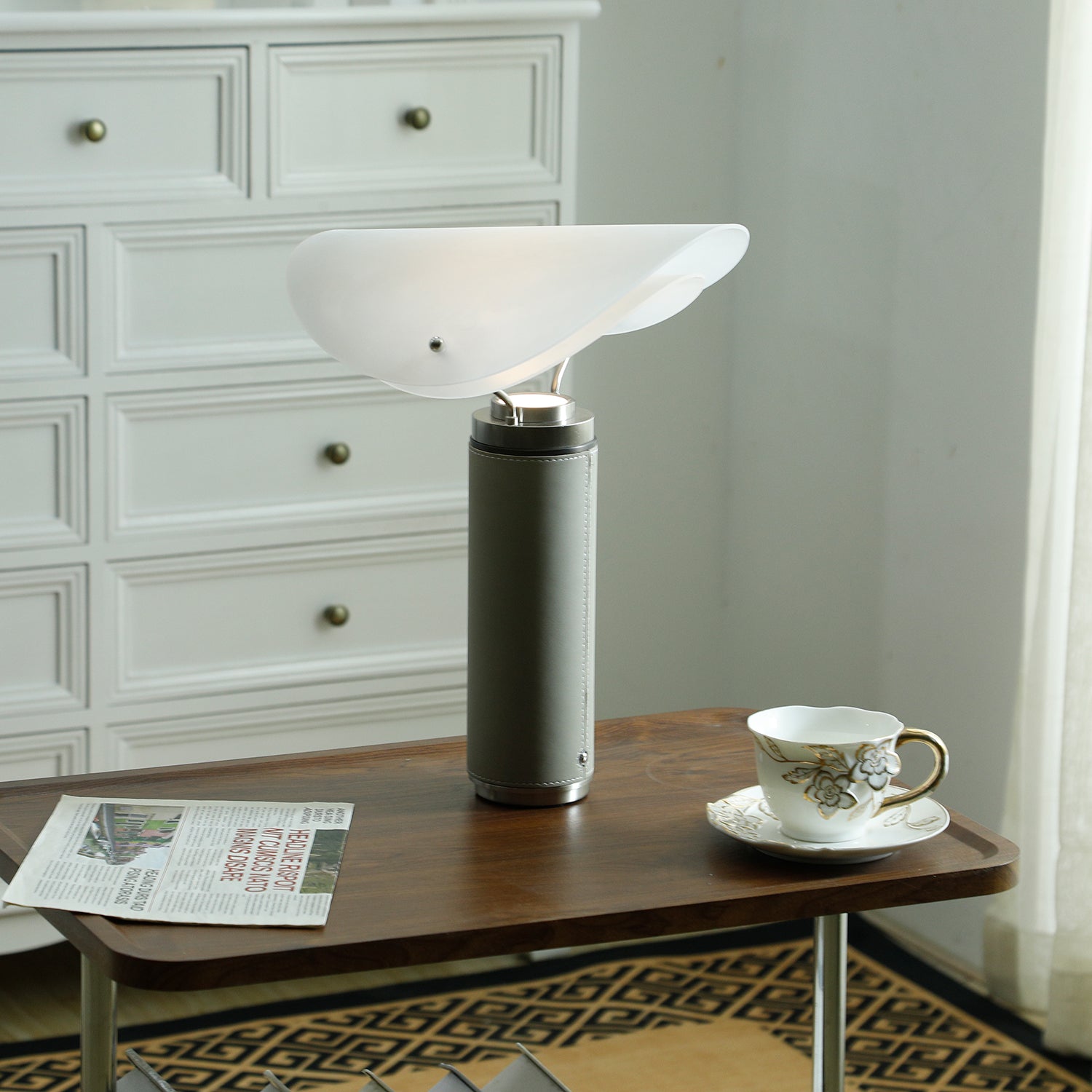 Inorielis Sculptural Travertine Table Lamp-Neutral Decor