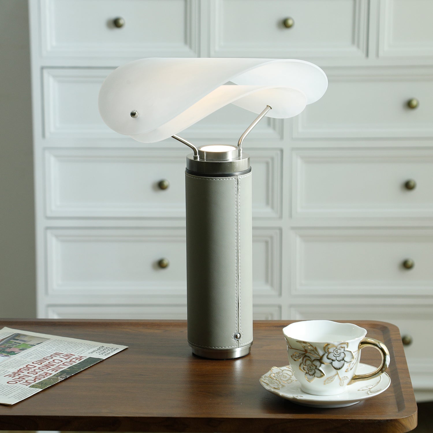 Inorielis Sculptural Travertine Table Lamp-Neutral Decor