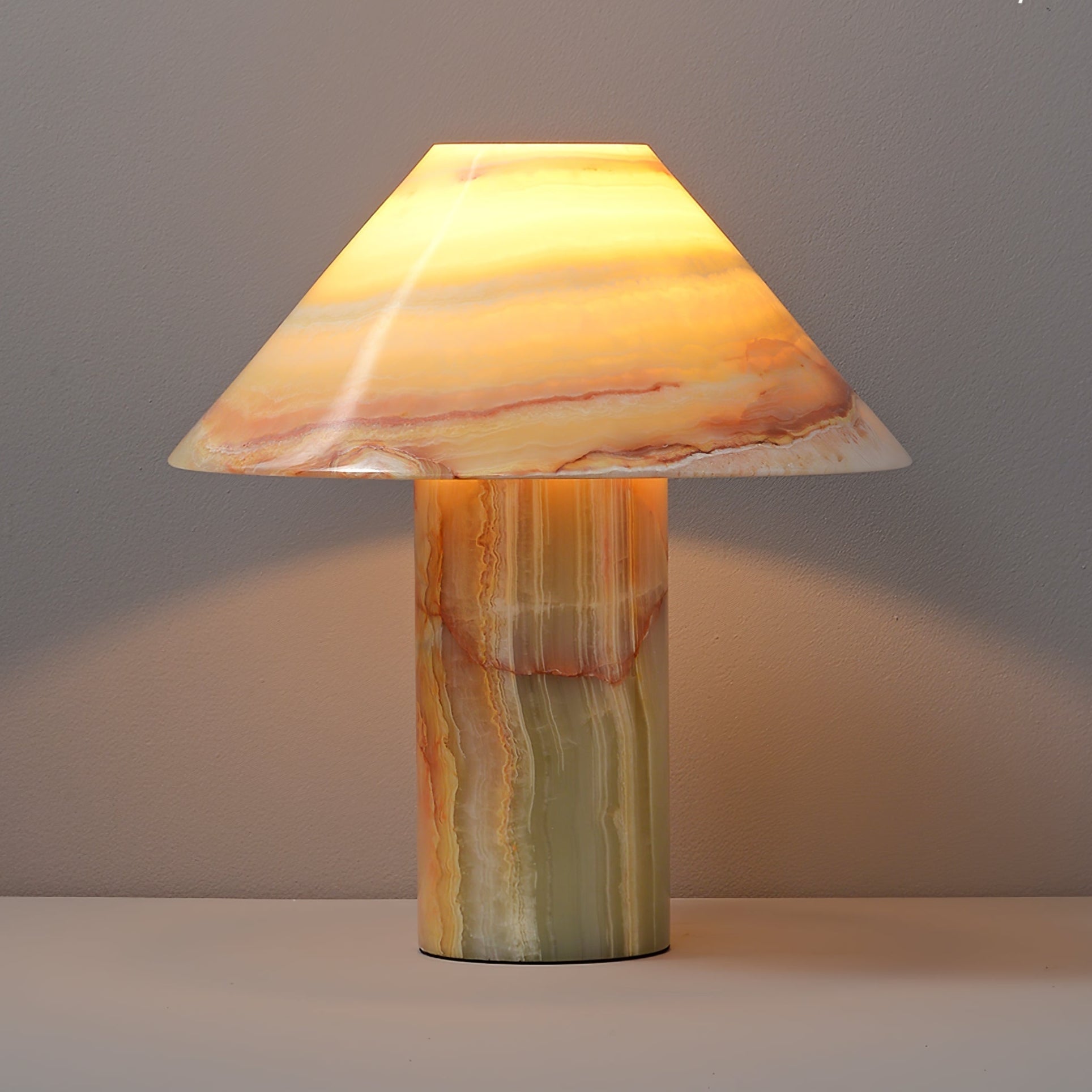 Aurora Vintage Jade Table Lamp-Neutral Decor
