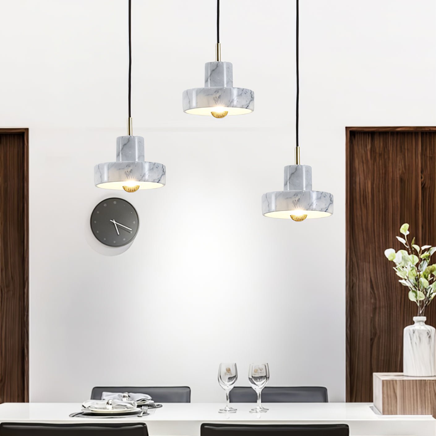 Cunorora Premium Nordic Art Aura Marble Pendant Lamp-Neutral Decor