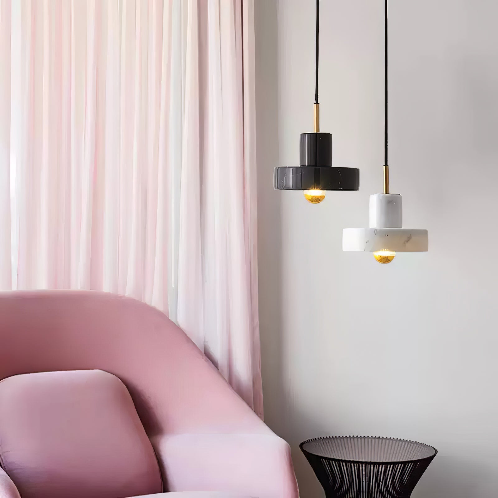 Cunorora Premium Nordic Art Aura Marble Pendant Lamp-Neutral Decor