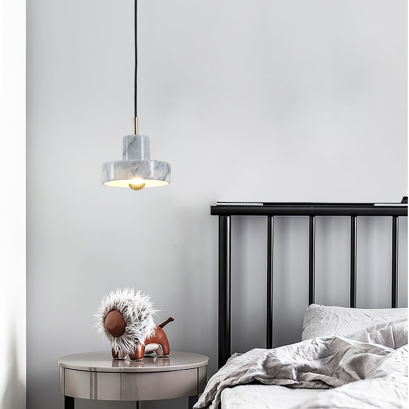 Cunorora Premium Nordic Art Aura Marble Pendant Lamp-Neutral Decor