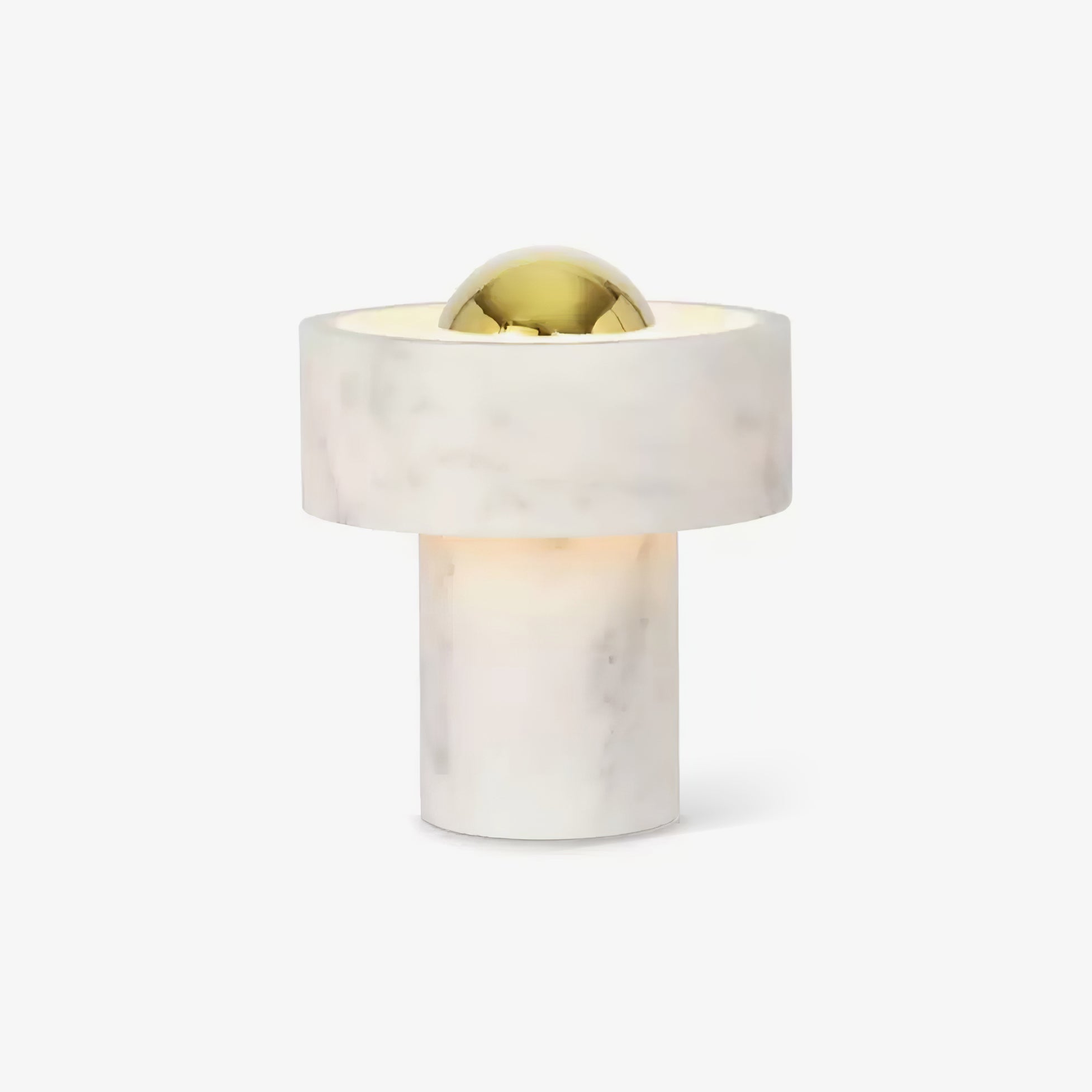 Luxor Marble Aura Table Lamp-Neutral Decor