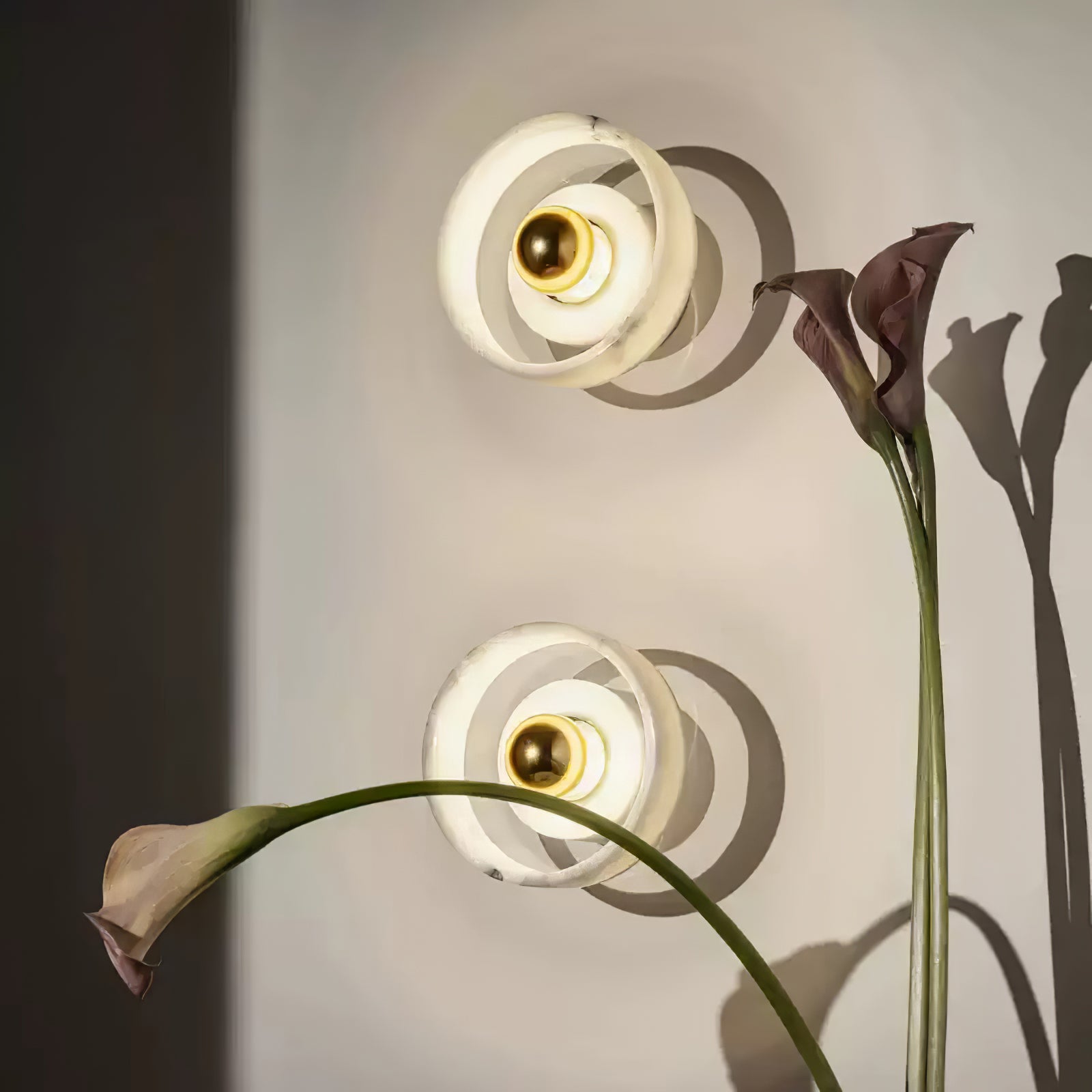 Aurvelora Premium Nordic Art Aura Marble Wall Lamp-Neutral Decor