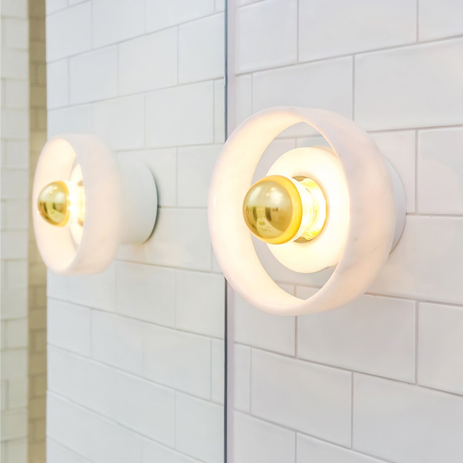 Aurvelora Premium Nordic Art Aura Marble Wall Lamp-Neutral Decor