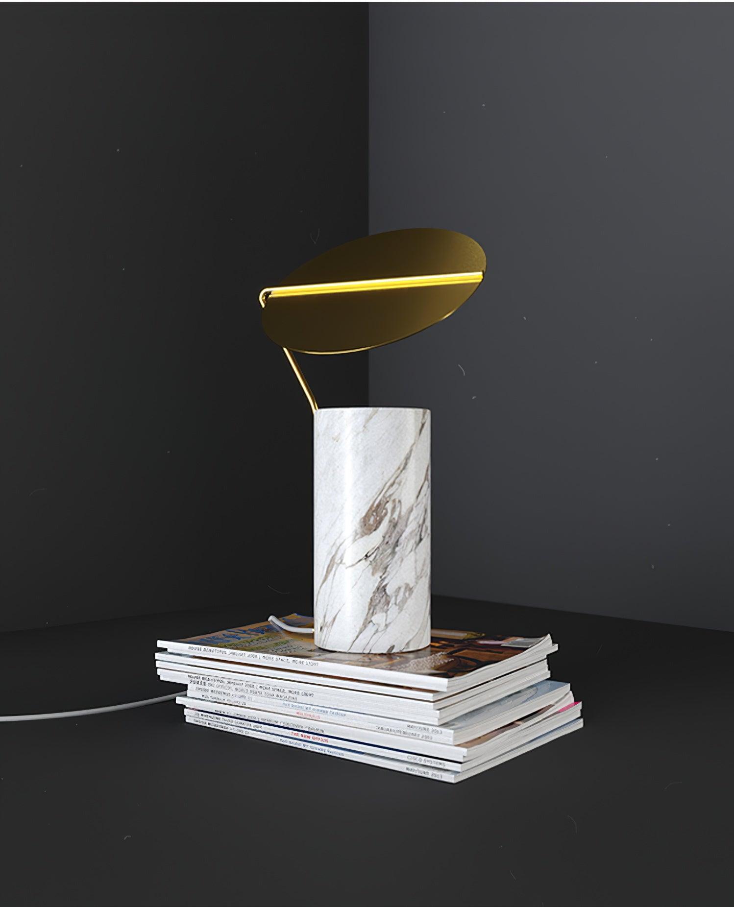 Lumos Marble Table Lamp-Neutral Decor