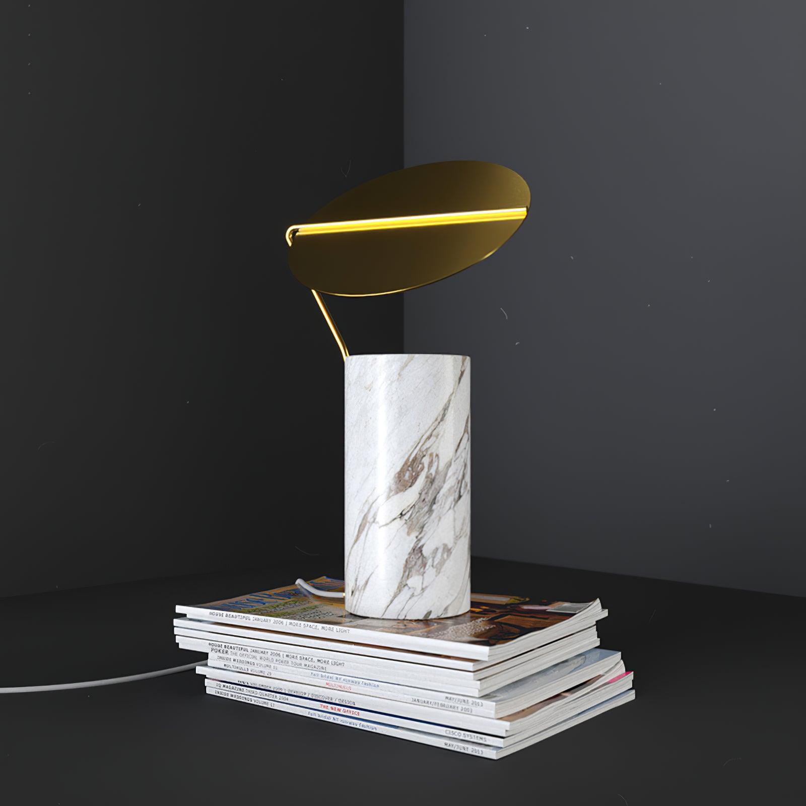 Lumos Marble Table Lamp-Neutral Decor