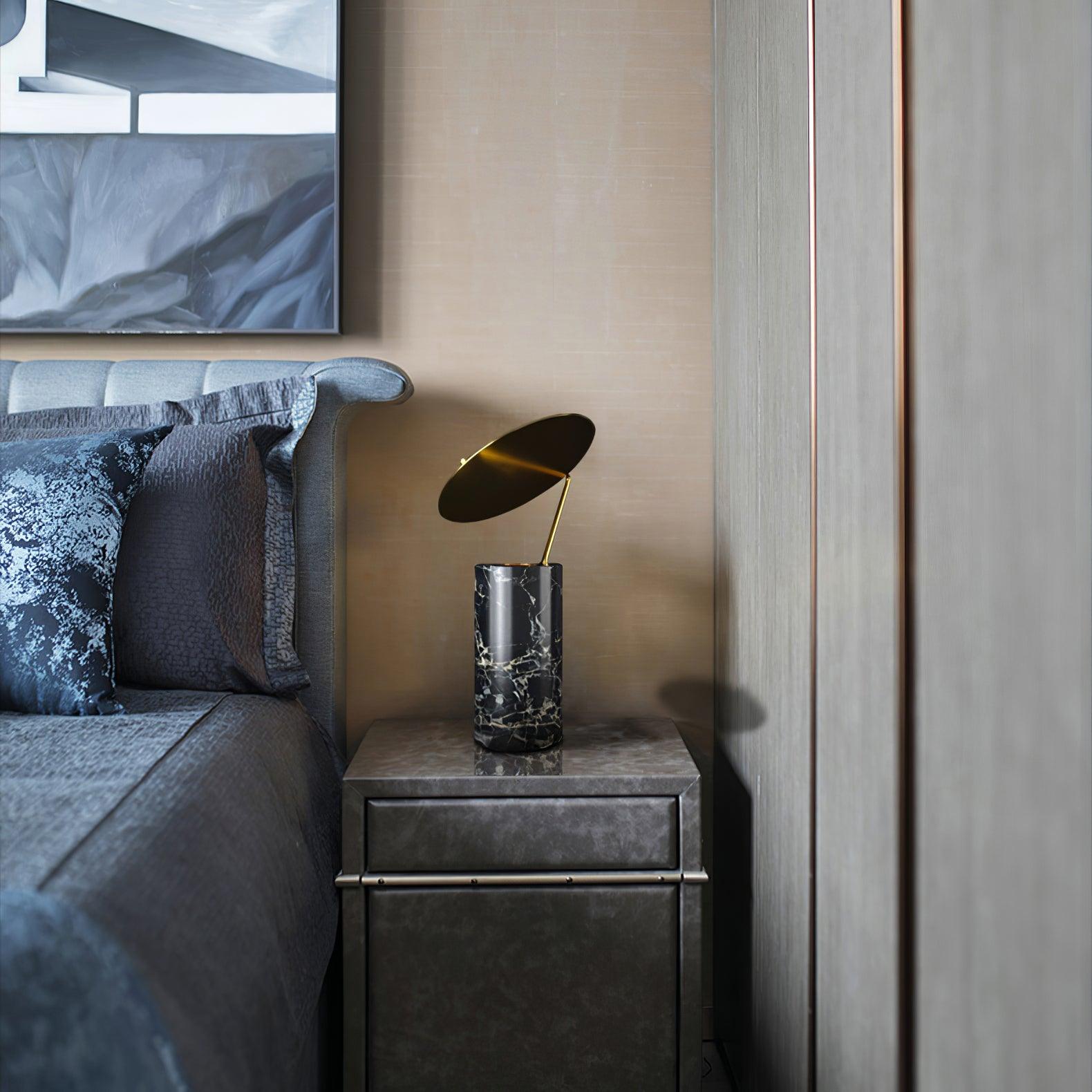 Lumos Marble Table Lamp-Neutral Decor