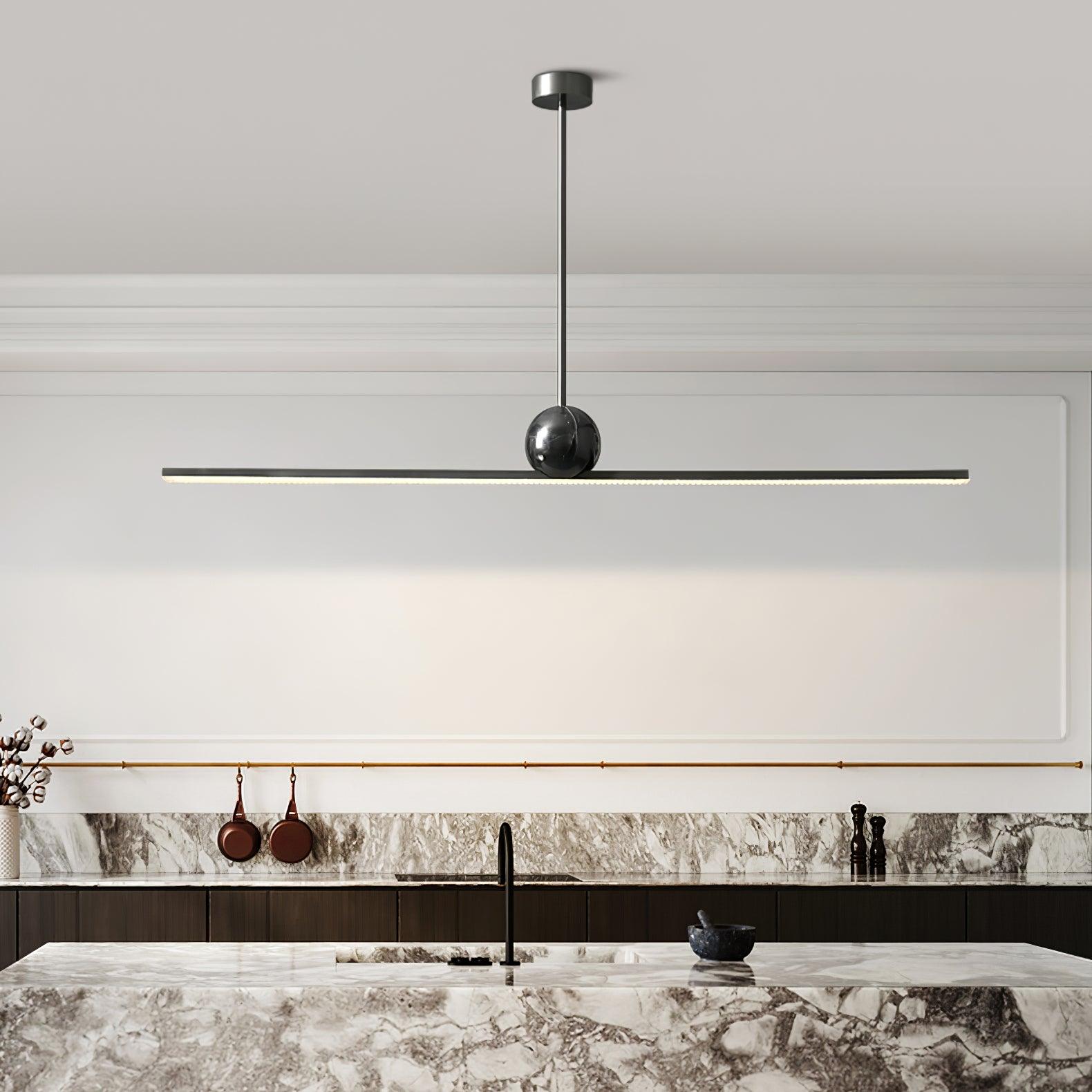 Liora Linear Minimalist Marble Pendant Light-Neutral Decor
