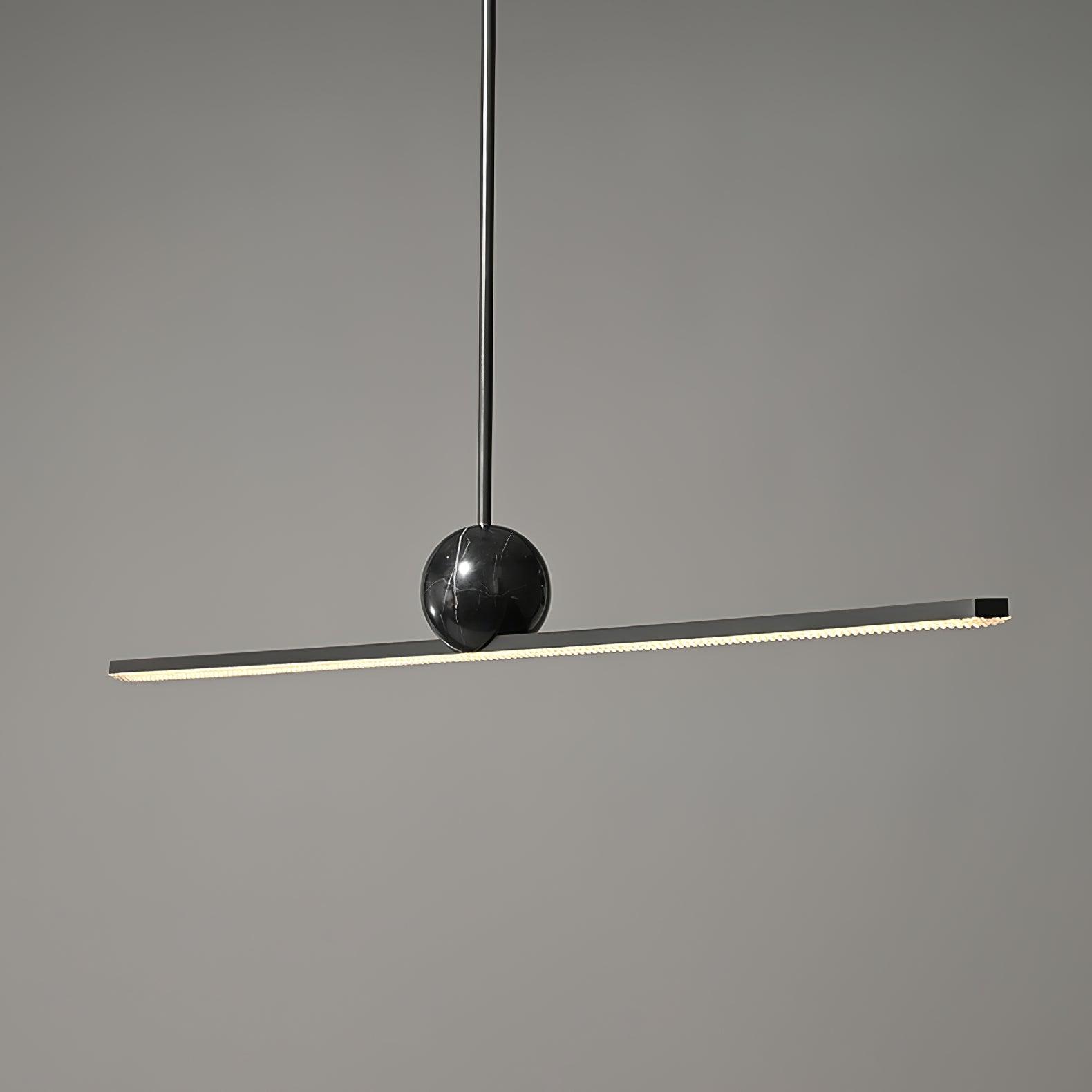 Liora Linear Minimalist Marble Pendant Light-Neutral Decor