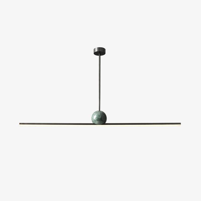 Liora Linear Minimalist Marble Pendant Light-Neutral Decor