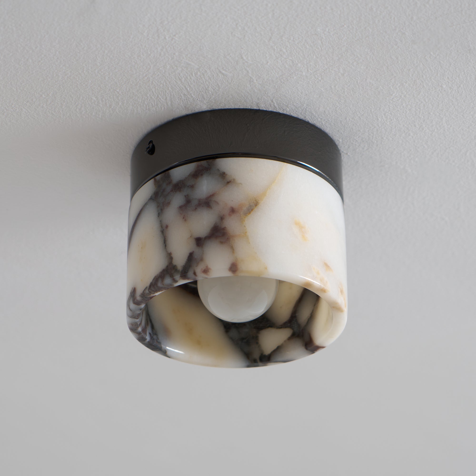 Ivinir Round Marble Ceiling Lamp-Neutral Decor