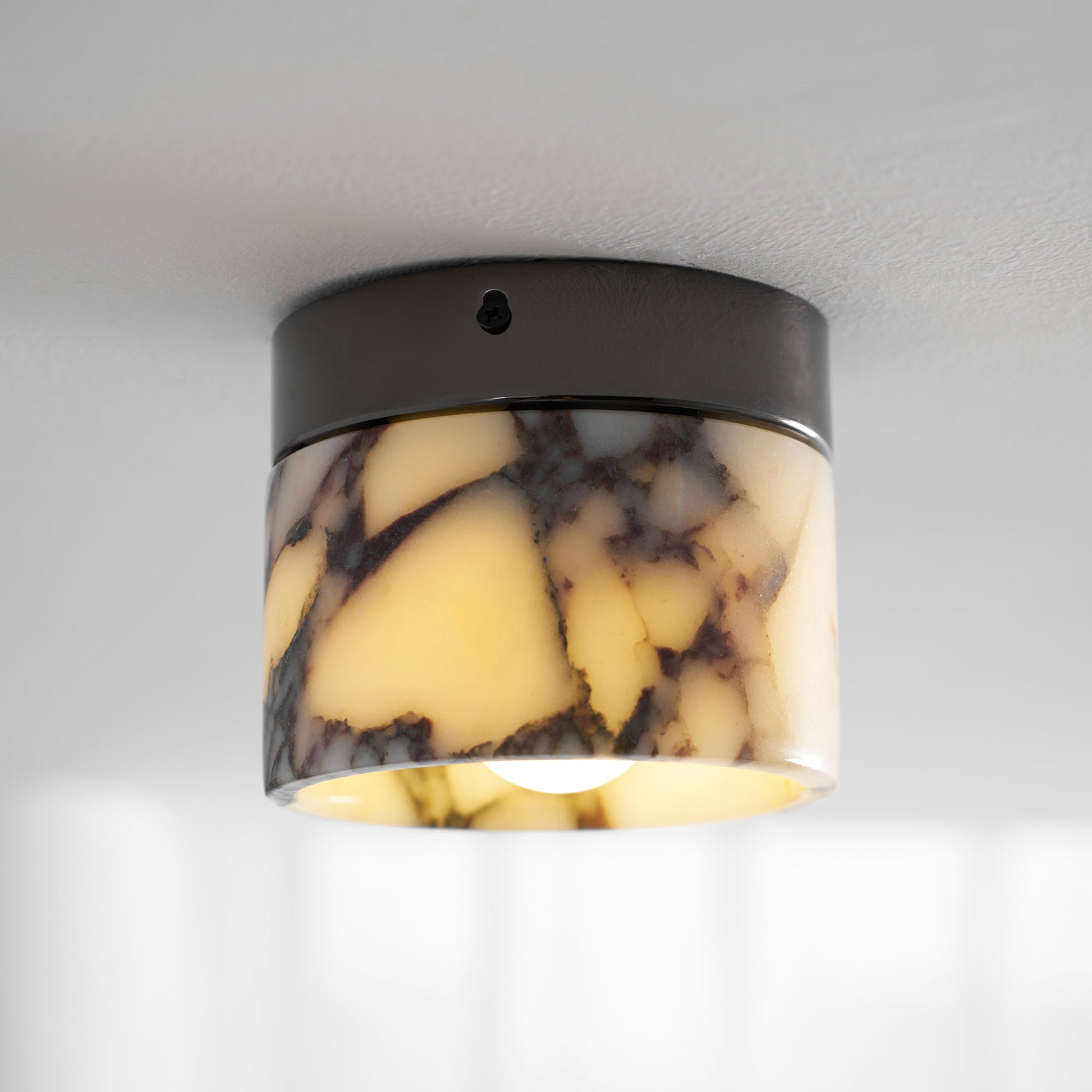 Ivinir Round Marble Ceiling Lamp-Neutral Decor