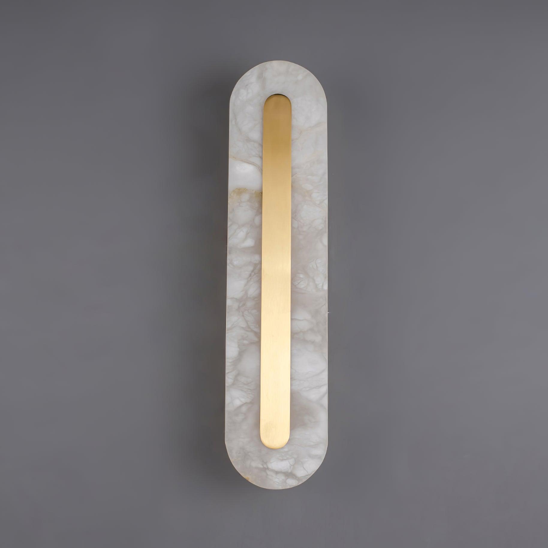 Selvia Minimalist Alabaster Wall Light-Neutral Decor