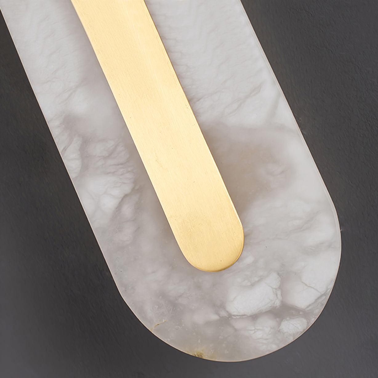 Selvia Minimalist Alabaster Wall Light-Neutral Decor
