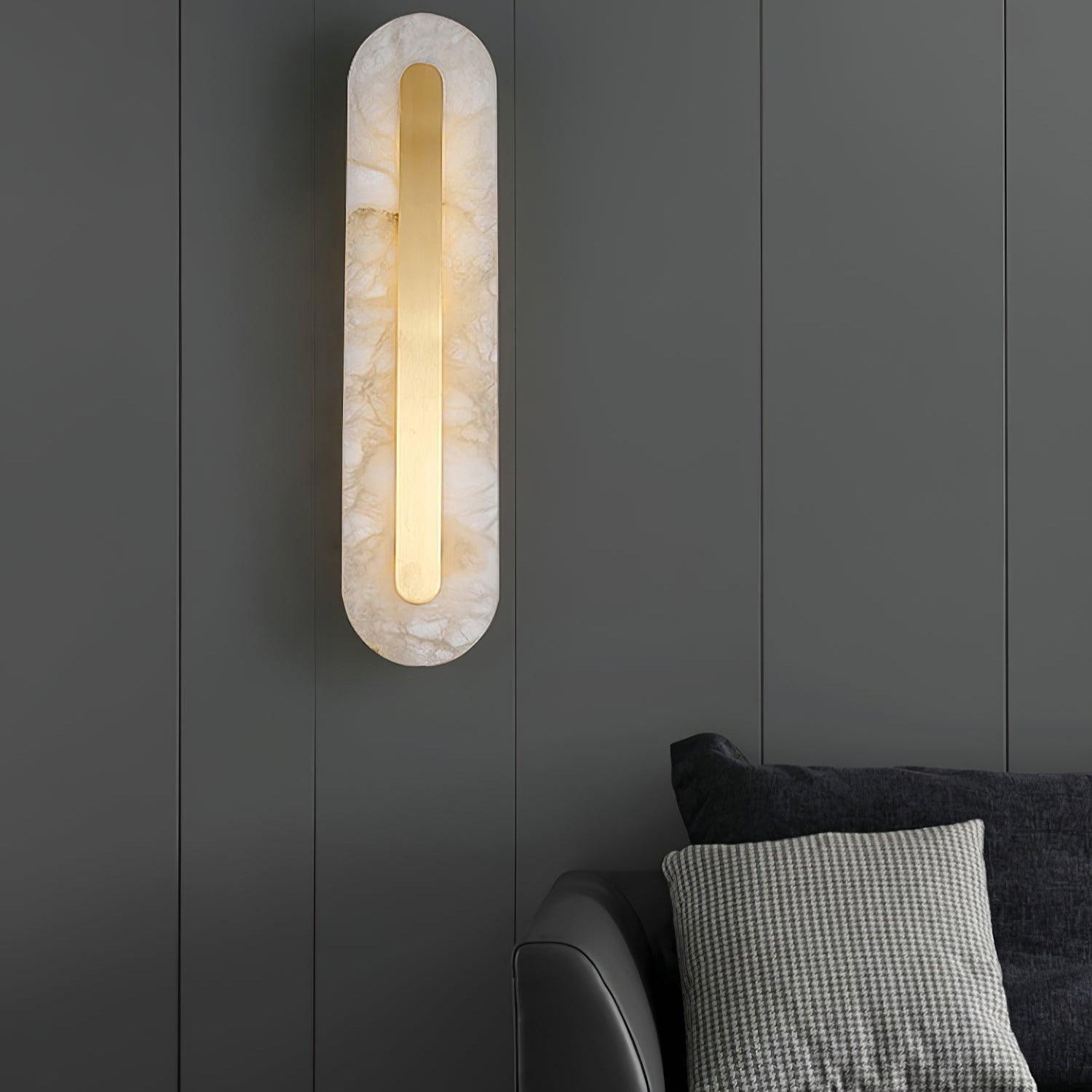 Kristy Alabaster Rounded Wall Lamp