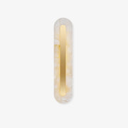 Selvia Minimalist Alabaster Wall Light-Neutral Decor
