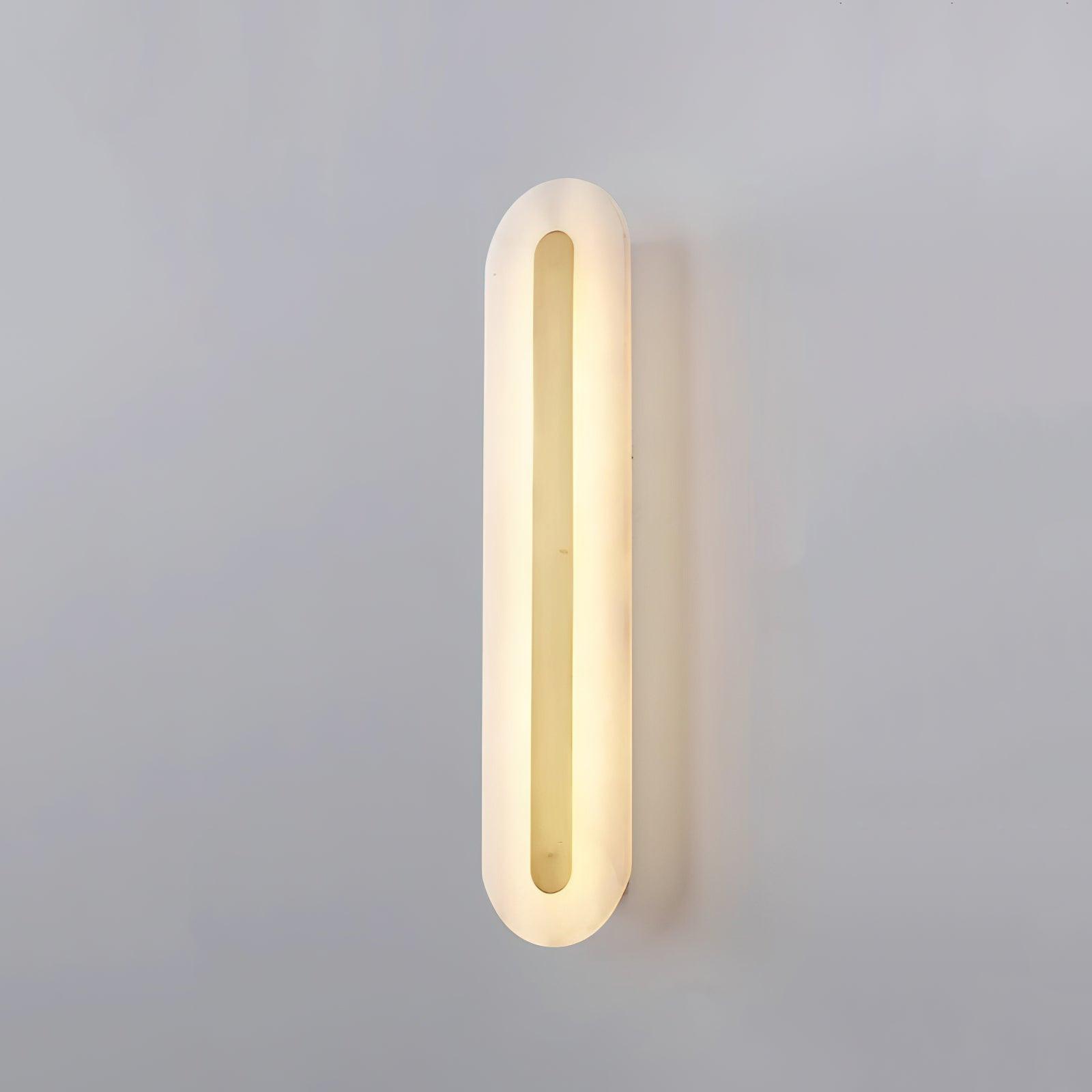 Selvia Minimalist Alabaster Wall Light-Neutral Decor