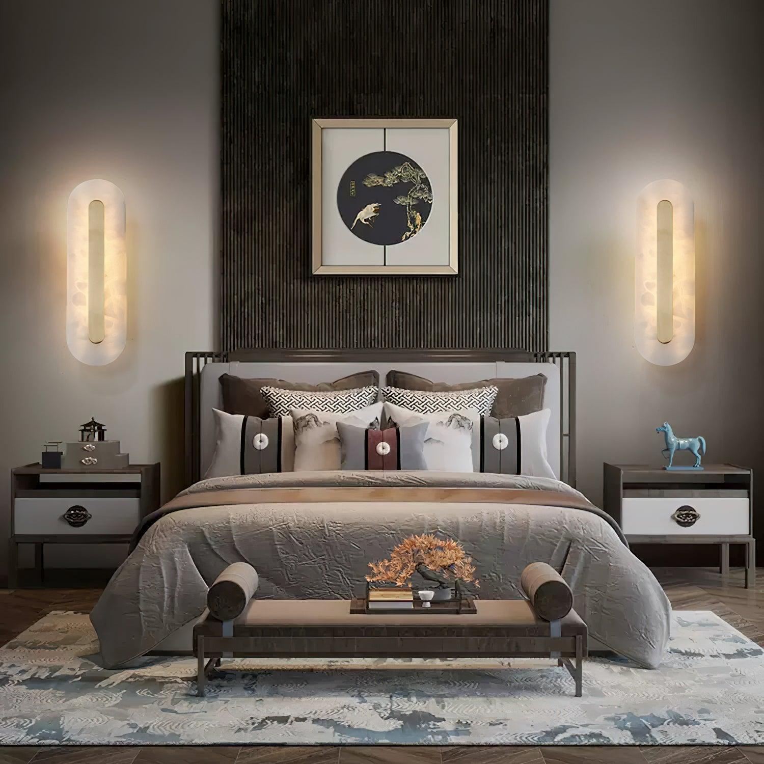 Kristy Alabaster Rounded Wall Lamp