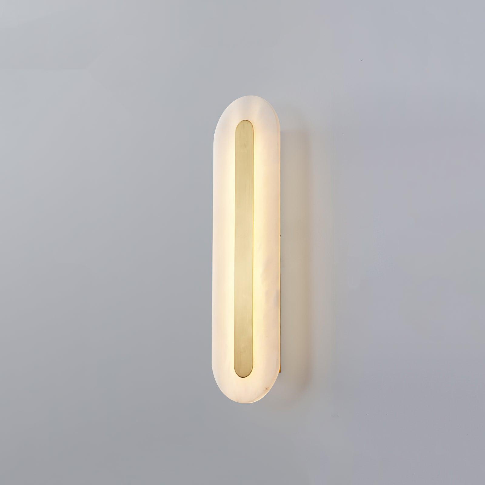 Selvia Minimalist Alabaster Wall Light-Neutral Decor
