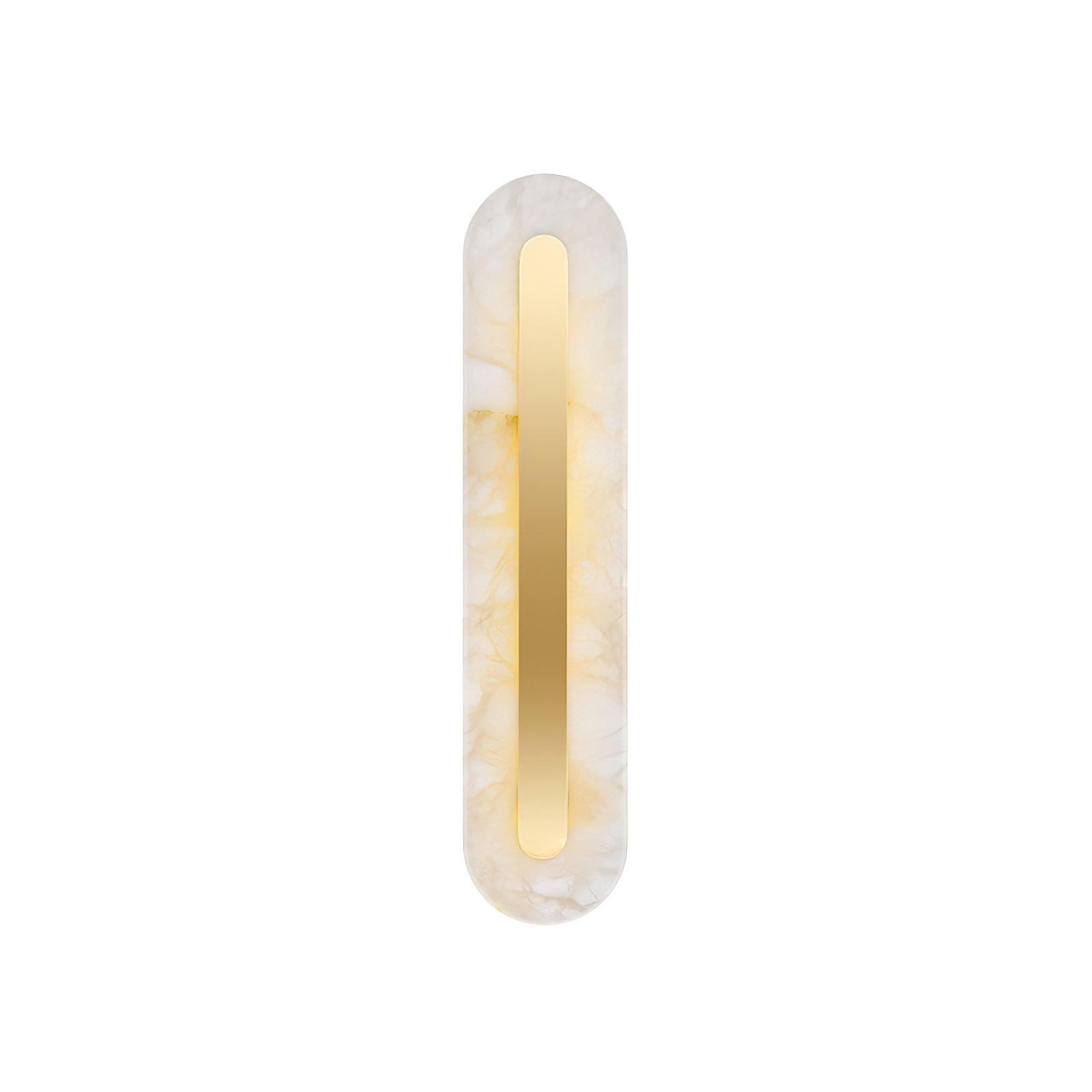 Selvia Minimalist Alabaster Wall Light-Neutral Decor
