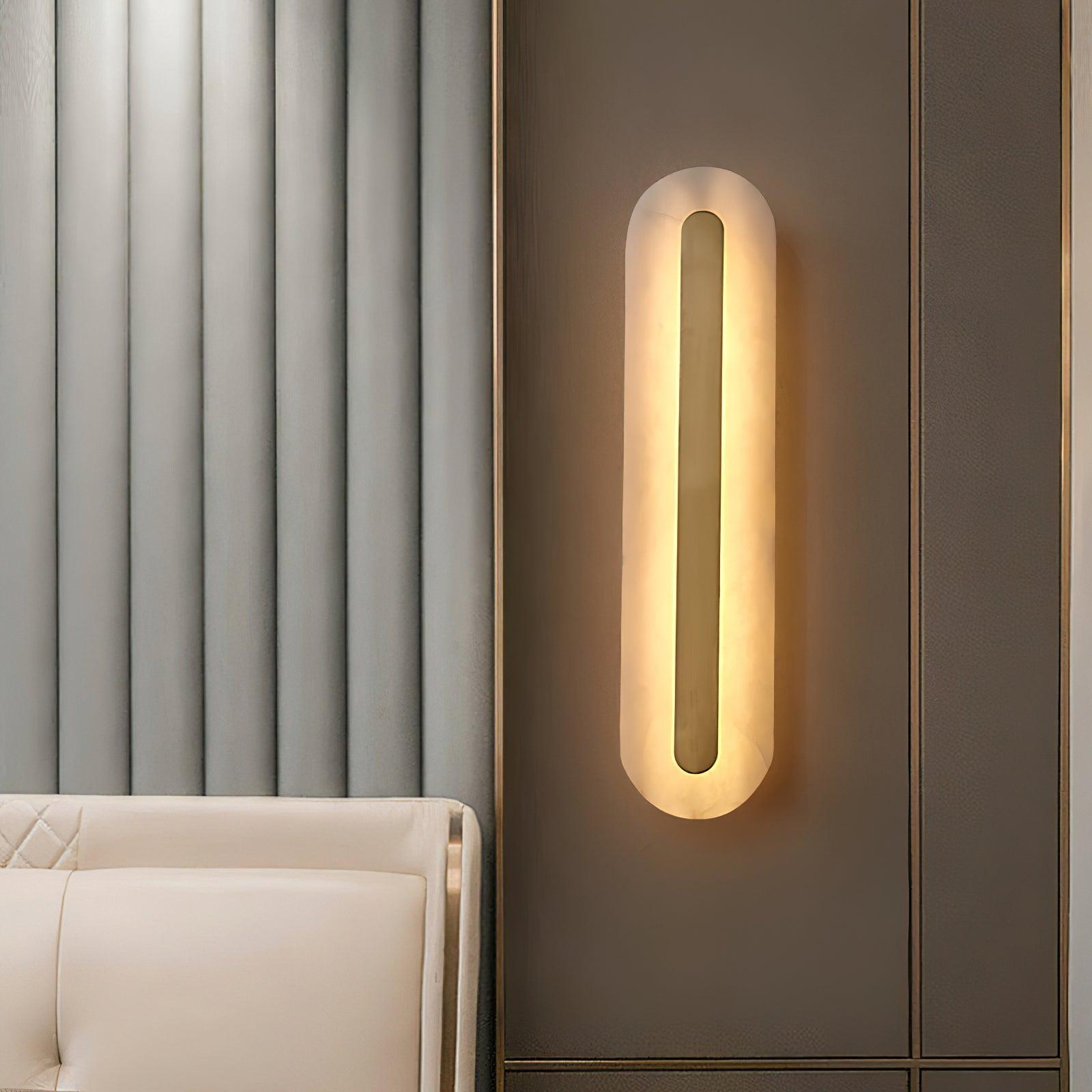 Kristy Alabaster Rounded Wall Lamp