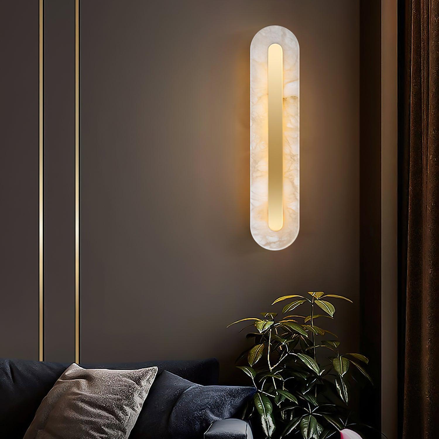 Kristy Alabaster Rounded Wall Lamp
