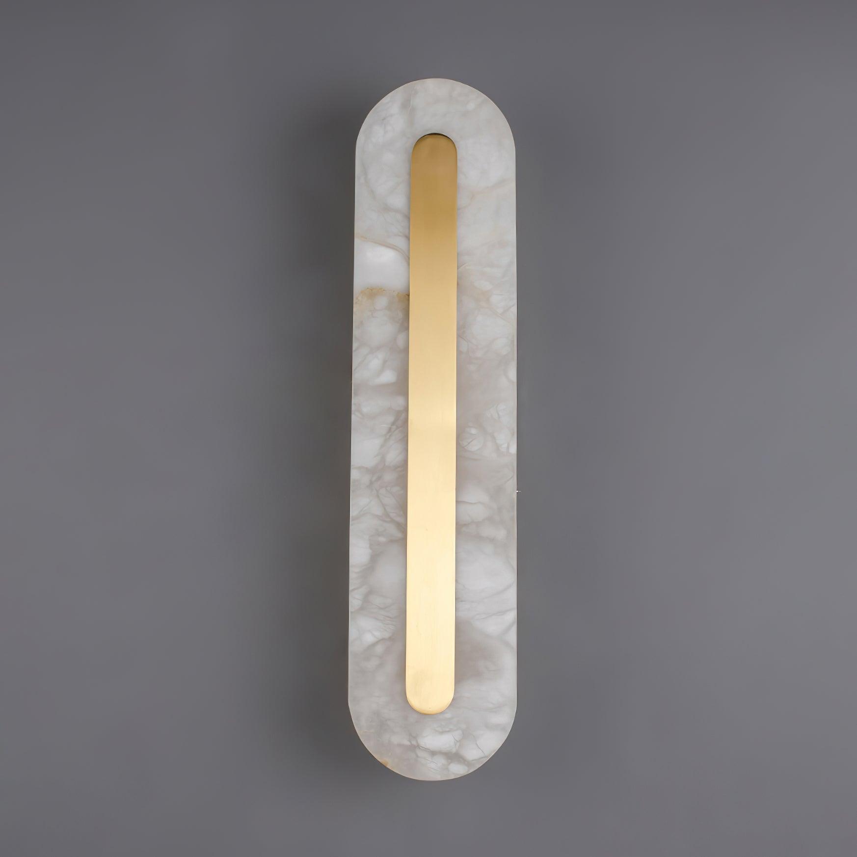 Selvia Minimalist Alabaster Wall Light-Neutral Decor