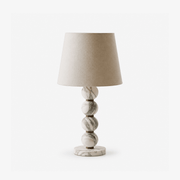 Marble Sphere Table Lamp-Neutral Decor