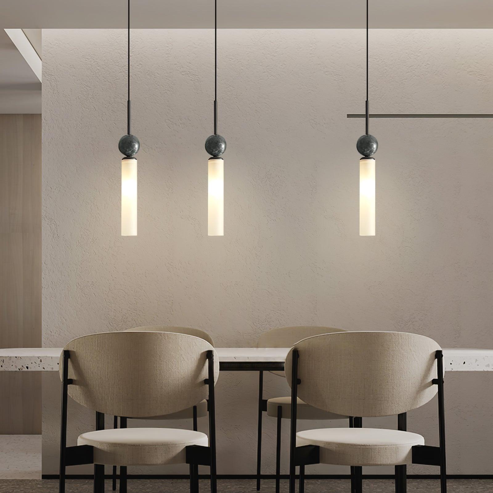 Thea Minimalist Marble Pendant Light-Neutral Decor