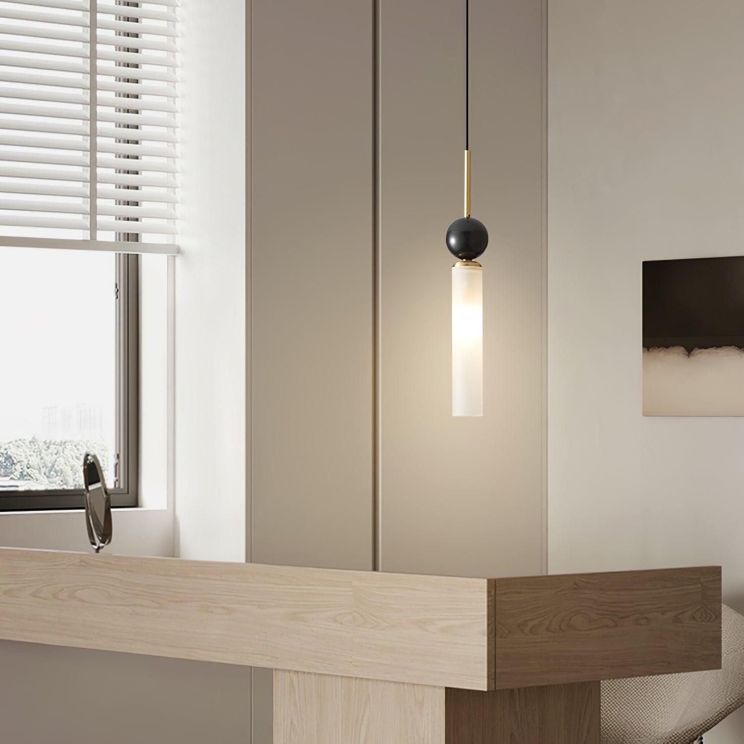 Thea Minimalist Marble Pendant Light-Neutral Decor