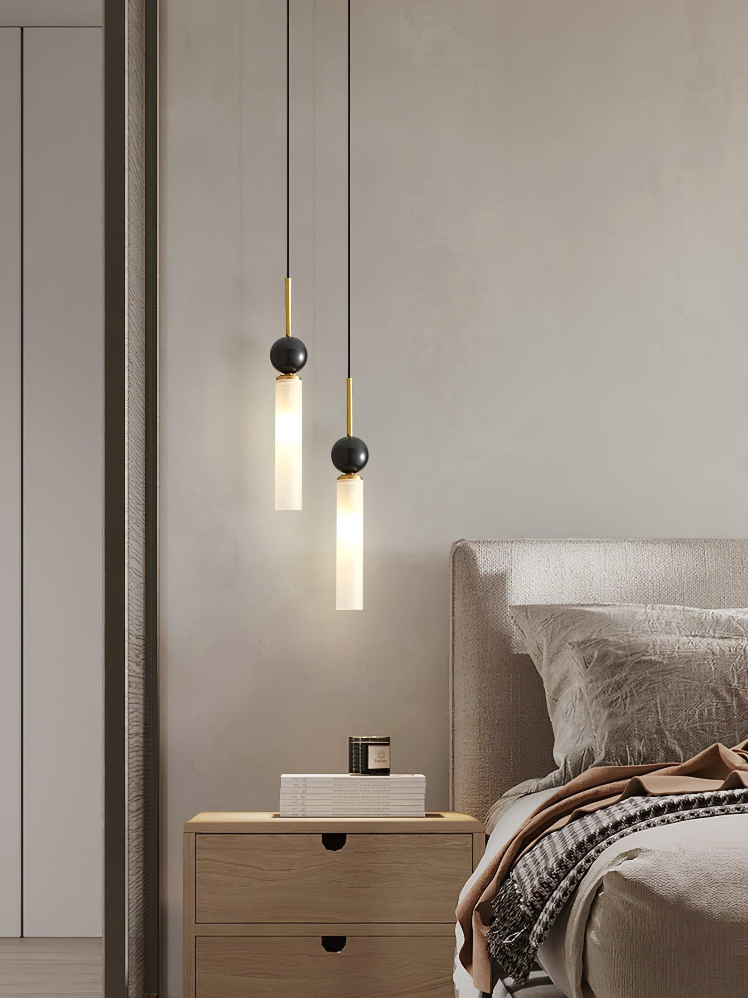 Thea Minimalist Marble Pendant Light-Neutral Decor