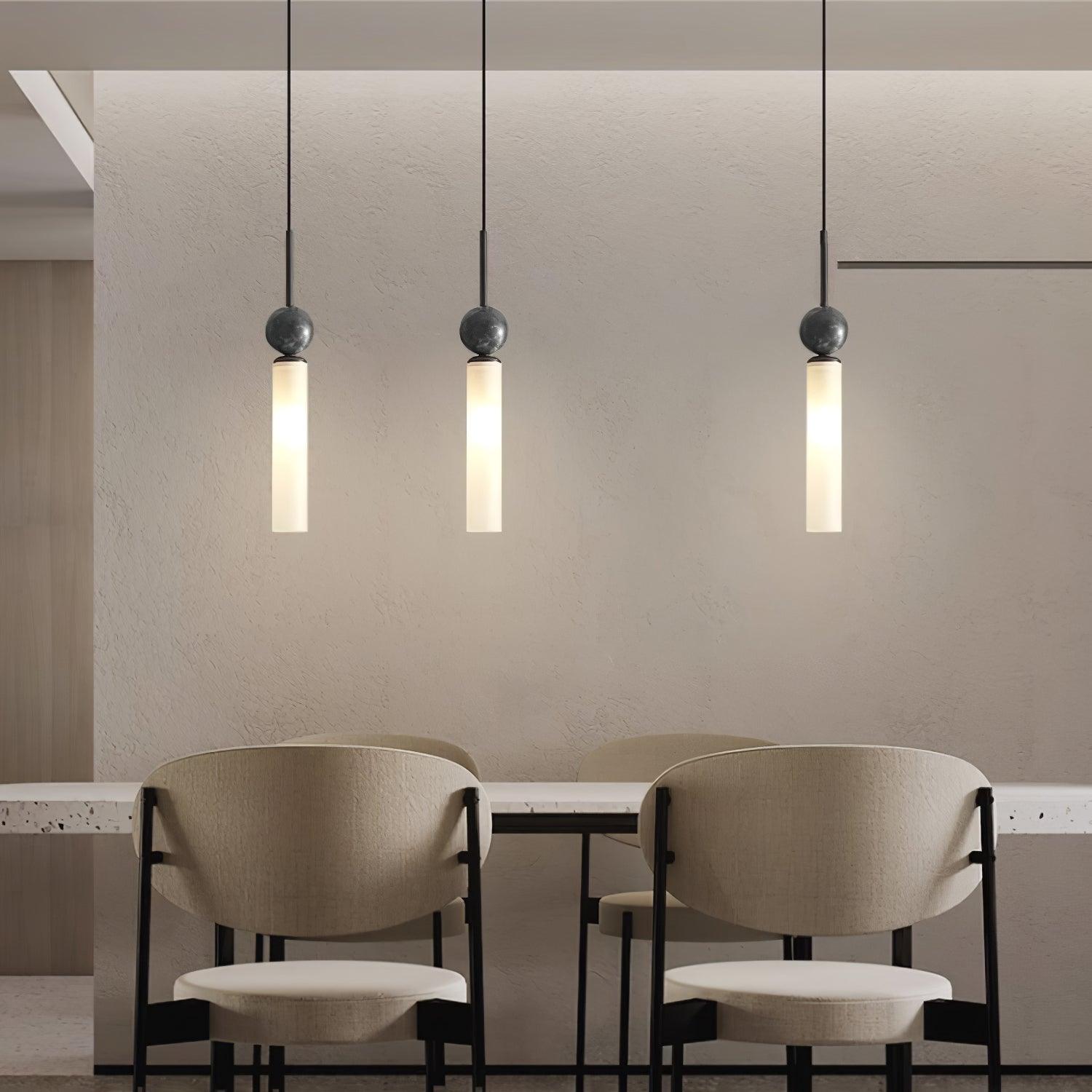 Thea Minimalist Marble Pendant Light-Neutral Decor