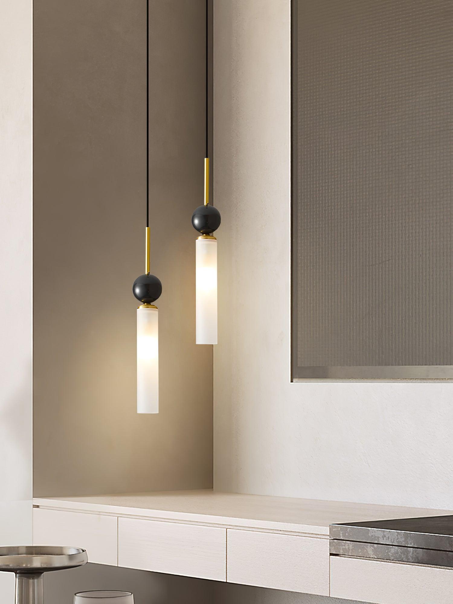 Thea Minimalist Marble Pendant Light-Neutral Decor