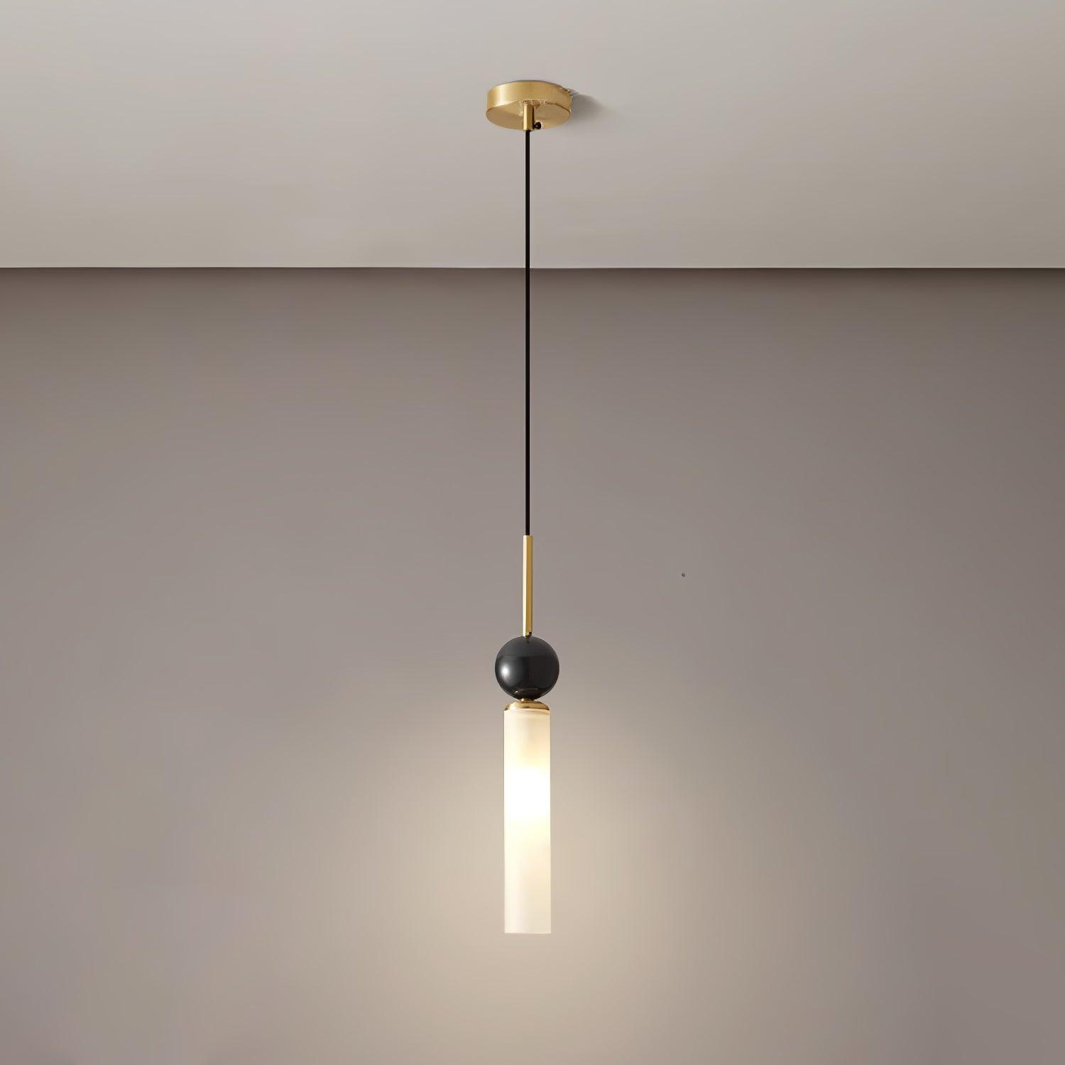 Thea Minimalist Marble Pendant Light-Neutral Decor