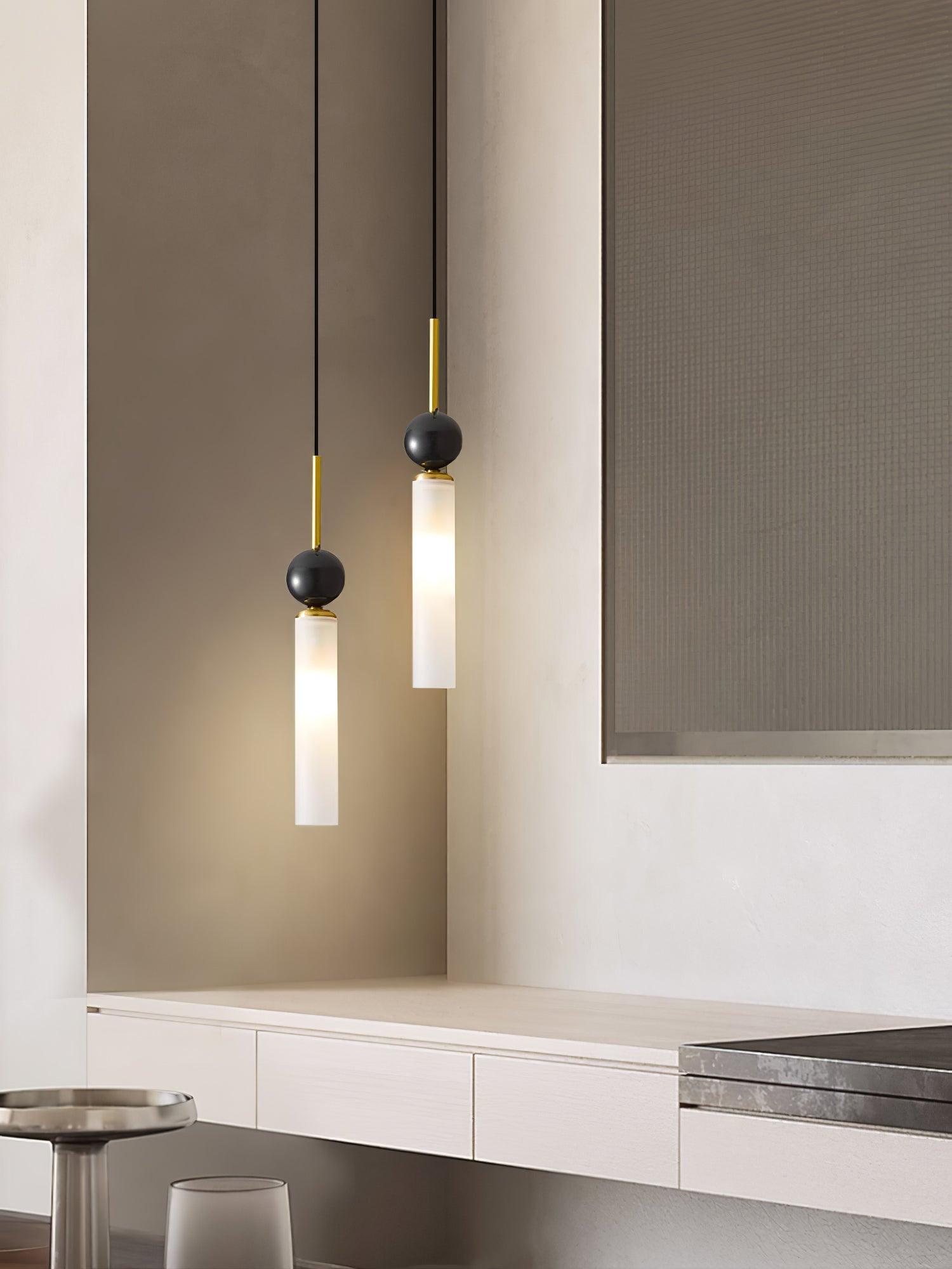 Thea Minimalist Marble Pendant Light-Neutral Decor