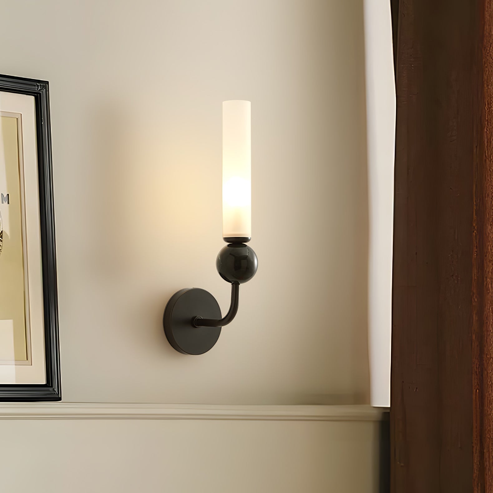 Dulane Modern Minimalist Vertical Marble Wall Lamp-Neutral Decor